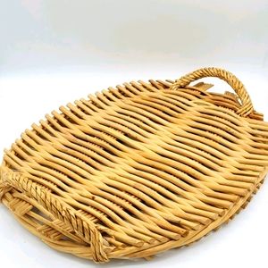Vintage woven tray